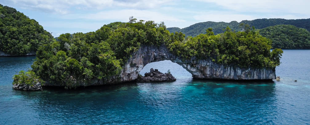 Stone Arch in the Rock island of Palau